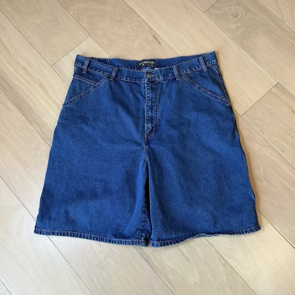 Vintage Levi's Silvertab Baggy Fit Denim Shorts Men’s 38